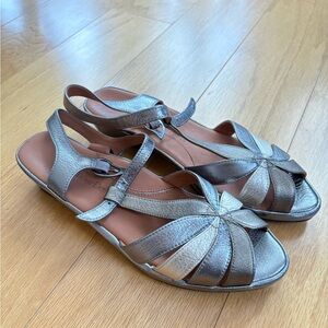 Chic Metallic Women's Sandals
